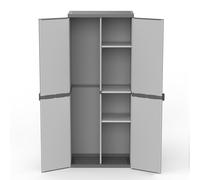 Armadio Porta Scope in resina di PVC e PP 2 Ante Facile da Montare Modular