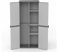 Armadio Porta Scope in resina di PVC e PP 2 Ante Modulare per Interno e Esterno