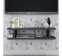 Armadio Porta TV Galleggiante, unità di Intrattenimento per Montaggio A Parete, Scaffale di Stoccaggio A Parete per Sfondo A Parete Scaffale Aperto per Dvd TV Box TV Satellitare Scato, B, 80cm
