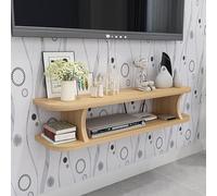 Armadio Porta TV Galleggiante, unità di Intrattenimento per Montaggio A Parete, Scaffale di Stoccaggio A Parete per Sfondo A Parete Scaffale Aperto per Dvd TV Box TV Satellitare Scato, C, 60cm