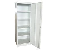 Armadio Portadocumenti da Ufficio 4 Ripiani in Metallo Fadi Grigio