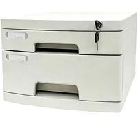 Armadio Portadocumenti Premium con 2-14 Cassetti e Serratura, Armadi per Archiviazione a Cassetti di Grande capacità con Etichette, per la Classificazione dei Contratti(Small (2 Layers))