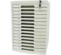 Armadio Portadocumenti Premium con 2-14 Cassetti e Serratura, Armadi per Archiviazione a Cassetti di Grande capacità con Etichette, per la Classificazione dei Contratti(Large (14 Layers))