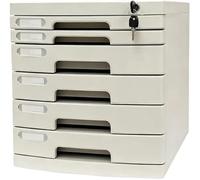 Armadio Portadocumenti Premium con 2-14 Cassetti e Serratura, Armadi per Archiviazione a Cassetti di Grande capacità con Etichette, per la Classificazione dei Contratti(Medium (6 Layers))