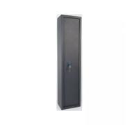 ARMADIO PORTAFUCILI 5 POSTI IN ACCIAIO CON TESORETTO, 31,8X22,2X138,5 CM