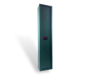 Armadio portafucili 5 posti in acciaio verde militare con cassaforte tesoretto interno STARK S5001T