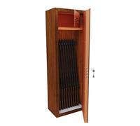 Armadio Portafucili 10 Posti Armadietto Per Armi Fuciliera In Lamiera Di Acciaio Con Cassetto Tesoretto Con Serratura E Doppia Chiave Cassaforte Tennessee 148 x 53.5 x 32 Cm Colore Grigio Scuro