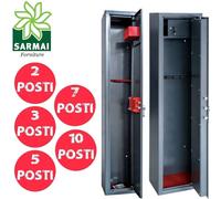 ARMADIO PORTAFUCILI DA 2 3 5 7 10 POSTI UTILIA SECURITY FUCILIERA BLINDATA