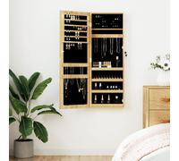 vidaXL Armadio Portagioie con Specchio a Muro 37,5x10x106 cm