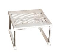 Armadio portaoggetti a strati Divisori per ripiani regolabili Organizzatore di abbigliamento retrattile per armadio bianco L40-48cm,H38cm,W25-33cm