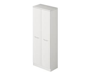 Armadio portascope 2A bianco frassinato Laundry Linea Lavanderia