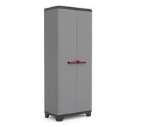 Armadio Portascope da Esterno 3 Ripiani 68x39x173H cm in Plastica Keter Stilo Grigio