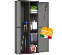 Armadio Portascope da esterno a 2 Ante e 3 Ripiani Regolabili 68x40x168cm