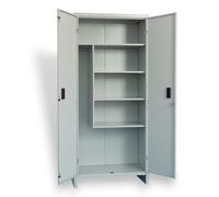 Armadio portascope da interno in metallo con serratura