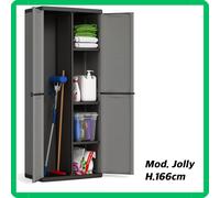 Armadio portascope in resina per esterno da giardino multiuso 2 ante Keter Jolly