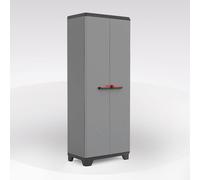 ARMADIO PORTASCOPE MOD. STILO IN RESINA CM 68X39 H. 173 GRIGIO SCURO E NERO