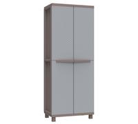 Armadio Portascope Modulare da Esterno 68x37,5x170 cm 2 Ante 4 Ripiani in