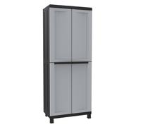 Armadio Portascope Modulare da Esterno 68x39x170 cm 2 Ante 4 Ripiani in