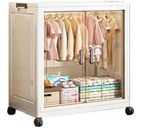 Armadio Portatile Armadio Storage Organizer, Armadio Portatile in Plastica, Armadio Guardaroba Pieghevole Organizer, Organizer per Armadi Autoportanti, Grande capacità per Camera, A, 60cm/23.6in