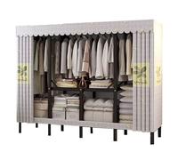 Armadio portatile in acciaio - organizer pieghevole oversize per soggiorno - soluzione temporanea - design salvaspazio - facile da montare - durevole e pratico