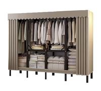 Armadio portatile in acciaio - organizer pieghevole oversize per soggiorno - soluzione temporanea - design salvaspazio - facile da montare - durevole e pratico