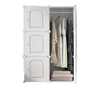 Armadio portatile per appendere i vestiti, robusto organizer indipendente per camera da letto, 75 x 47 x 111 cm, ideale per riporre abiti e indumenti