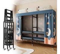 Armadio portatile per armadio, autoportante, resistente, con ruote, sistema di organizer pieghevole per vestiti, armadi chiusi per vestiti da appendere in camera da letto