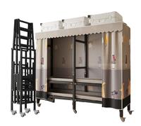 Armadio portatile per armadio, autoportante, resistente, con ruote, sistema di organizer pieghevole per vestiti, armadi chiusi per vestiti da appendere in camera da letto