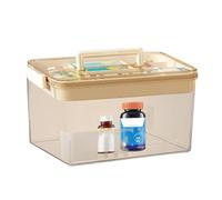 Armadio portatile per medicinali, organizer per medicine di grande capacità, borsa porta-medicinali multifunzione portatile | Borsa portaoggetti trasparente per medicine per scuola, casa, ospedale,