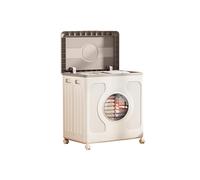 Armadio Portatile per Vestiti con Ruote Design Impermeabile Salvaspazio | Materiale plastico, Armadio Basso Esterno Balcone Contenitore Pieghevole per Appartamenti, Facile da Montare(Chrome)