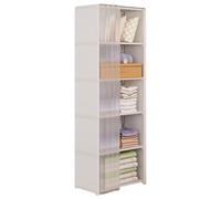 Armadio portatile - Scaffale per armadio, resistente, con rivestimento in tessuto non tessuto, per camera da letto, vestiti piegati