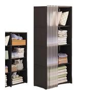 Armadio portatile - Scaffale per armadio, resistente, con rivestimento in tessuto non tessuto, per camera da letto, vestiti piegati