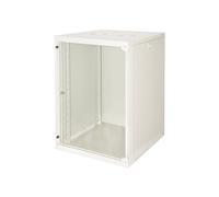 Armadio Rack 19" 15 Unità Grigio Server Lan Ethernet parete con serratura 600 mm