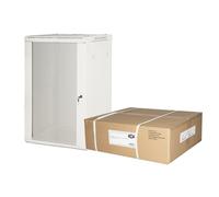 Link Armadio Rack 19” 18 Unità Da Muro (A) 905 x (L) 600 x (P) 450 Grigio Disassemblato Porta Vetro