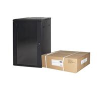 Link Armadio Rack 19” 18 Unità Da Muro (A) 905 x (L) 600 x (P) 450 Nero Disassemblato Porta Vetro