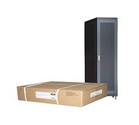 Armadio Rack 19" 42 unità, Misure (A) 2055, (L) 600, (P) 1000 mm. Colore Nero, DISASSEMBLATO Porta Traforata