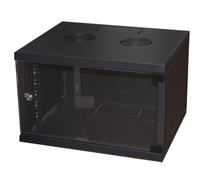 ARMADIO RACK 19" 6 UNITA' DA MURO PER RETI (A)350 X (L)540 X (P) 450 MM COLORE N