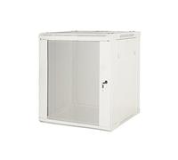 Link ARMADIO RACK 19” 9 UNITA' DA MURO A) 500 x (L) 600 x (P) 450 GRIGIO DISASSEMBLATO PORTA VETRO