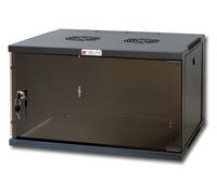Armadio Rack 19'' a Muro 9U prof. 450 Nero Assemblato