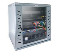 Techly Professional Armadio Rack 19'' a Muro 15 Unità P.450 mm Flat Pack Grigio