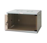 Techly Armadio Rack 19'' 101553 a muro 9U prof. 450 Grigio assemblato