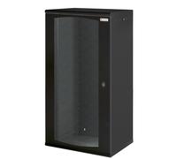 Techly Professional Armadio Rack 19'' a muro 22U sezione unica P 600mm porta grigliata Nero