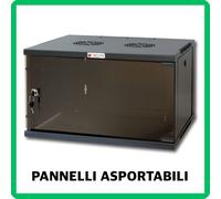 armadio rack 19 per server chassis case ups Techly 6 unità con anta in vetro b60