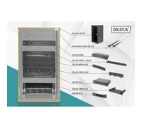 Armadio Rack a Muro Digitus 12U 254 mm (10") con Kit di Rete Completo