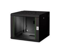 Armadio Rack a muro Digitus Unique 9U 80 kg porta in vetro