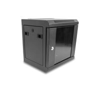 Armadio rack DeLock 43417 6U 10" metallo nero porta vetro ventilato