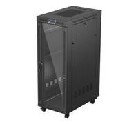 Armadio rack Lanberg FF01-6032-12BL 32U nero porta vetro ruote 1200 kg