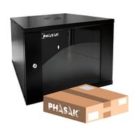 Armadio Rack Mural Phasak PHO 2009D 19" 9U 530x400 Nero Armadio Rack Mural Phasak PHO 2009D 19" 9U 530x400 Nero