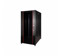 Link Rack 19'' Armadio 26u (a)1291. (l)600. (p)1000 Serie Eavi Porta Vetro Colore Nero Capacita Di Carico 1000 Kg-lk1926u610pvn