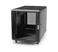 Armadio Rack StarTech.com 12U 19" 4 Montanti Vetro Serratura Ruote